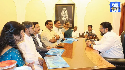 Shivendrasinhraje Bhosale passionately advocating for Sahitya Sammelan 2025 to be held in Satara, citing its cultural legacy.