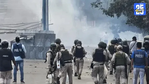 Protesters clash with security forces amid heavy deployment in Manipur; vehicles and structures set on fire as curfew and internet shutdown are enforced to curb violence.