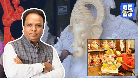 Ashish Shelar on POP ganesh idol