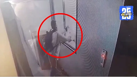 CCTV footage from Malad building shows the shocking moment when a man allegedly throws a cat from the 9th floor, sparking nationwide outrage.
