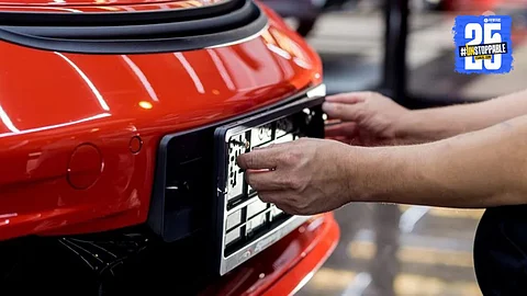 "Showroom-installed standard plates instead of HSRP land motorists in trouble; fines being issued for non-compliance."