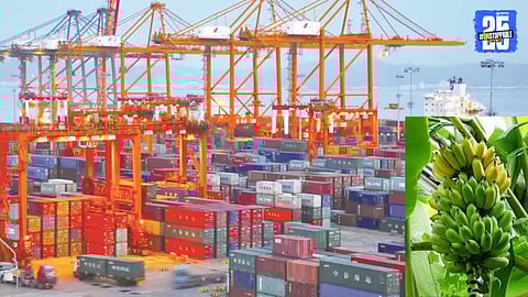 "200 containers of Indian bananas stuck at Abbas Port due to Iran-Israel conflict; exporters face uncertainty and losses."