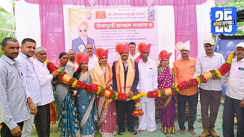 "Devidas Gund receives civic honour; Shashikant Gade hails soldiers as protectors of the nation."