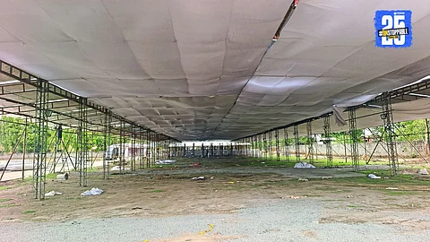 Big Step for Pilgrims: Waterproof Pavilion Ready for 35,000 Devotees in Pandharpur