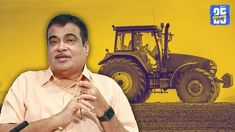 Nitin Gadkari_Tractor