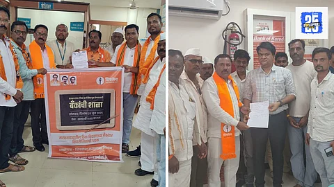 Thackeray group agitation dor Farmers Support