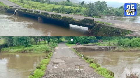 पाली, वाफेघर पुलाची झालेली दुरावस्था