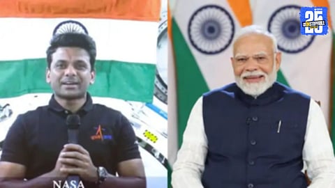 Prime Minister Narendra Modi interacts with young scientist Shubhanshu Shukla, assigning him three crucial responsibilities under India’s upcoming space mission strategy.