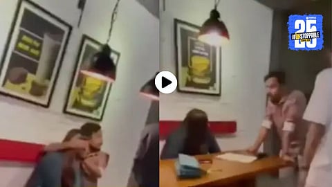 A young woman in Dhaka caught red-handed by her six boyfriends at a restaurant – the shocking confrontation was captured on video and went viral online