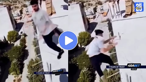 Live video Boy falls from building during stunt