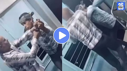 Man pushed boy from moving train video viral