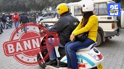 Bike Taxi Service Ban