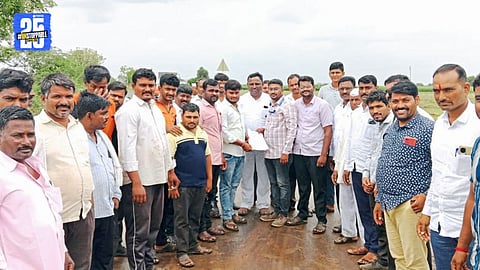 Pandharpur farmers stop Shaktipeeth land survey; officials leave without completing work amid strong opposition.