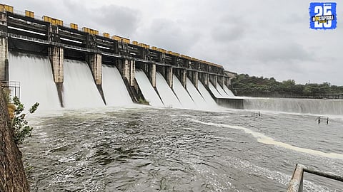 "Mula Dam releases 3,000 cusecs of water through 11 gates — public urged to remain cautious near riverbanks."