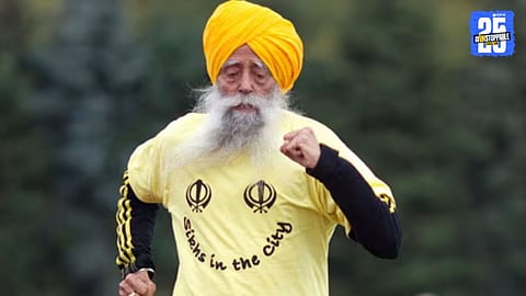"Fauja Singh, the world-renowned 114-year-old marathon runner, passed away after a tragic road accident in Punjab's Jalandhar. Known as the 'Turbaned Tornado', he inspired generations with his fitness and spirit."