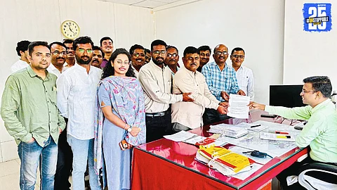 Homoeopathy doctors and professors participating in the statewide strike, leading to clinic shutdowns across Maharashtra.