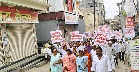 तळेगाव ढमढेरे बंदला प्रतिसाद