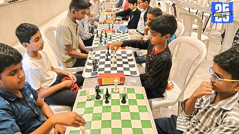 U-14 champions Jay, Mayuresh, and Naitik lead the leaderboard in Round 3 of the Jagnnath Shinde Champion Cup.