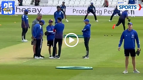Gautam Gambhir and Oval curator Lee Fortis met again