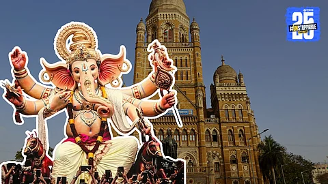 BMC Fine on Ganesh Mandal