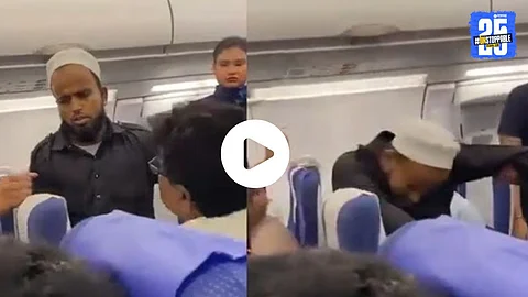 A passenger experiencing a panic attack is slapped by another traveler inside Indigo Flight 6E138; the shocking moment was captured in a viral video.