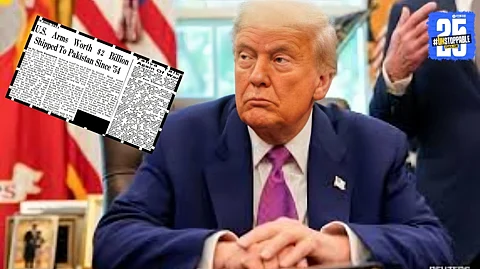 Indian Army presents 54-year-old proof highlighting historical US support to Pakistan, referencing Trump’s remarks.