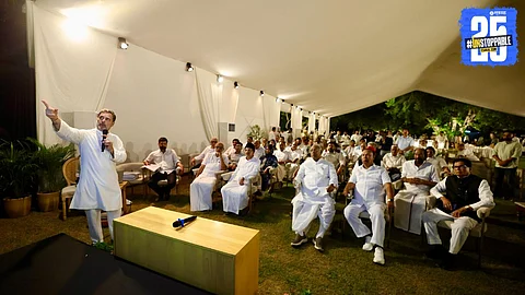 Leaders of the I.N.D.I.A alliance gathered at Rahul Gandhi’s residence to finalize strategic decisions for the upcoming elections.