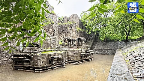 The forgotten temple at Bhuikot Fort, now surrounded by mud and neglect, holds historical links to Shivyogi Siddharameshwar.
