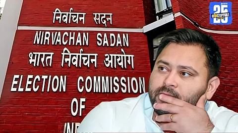 Election Commission issues a strict ultimatum to Tejashwi Yadav, directing him to surrender his second voter ID card.
