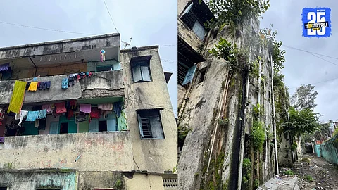 Pandavnagar PMC Quarters Crumbling While Workers Suffer"