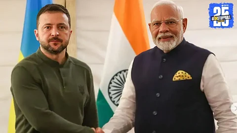 Prime Minister Narendra Modi speaks to Ukraine’s President Volodymyr Zelenskyy over the phone, focusing on peace initiatives and bilateral ties.
