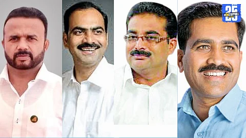 BJP leaders welcome new entrants from Congress in Karad North’s Koparde Haveli.