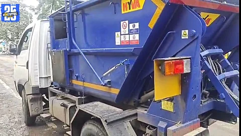 "Garbage collection vehicle without number plate spotted in KDMC limits."
