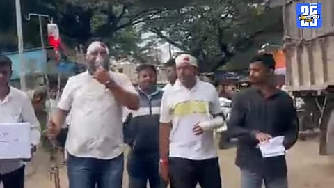 Pethwadgaon Action Committee stages unique protest demanding improved hospital facilities; slams municipal inaction.