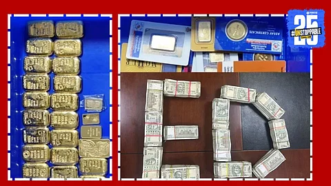 Enforcement Directorate raids at the residence of Congress MLA , recovering gold and cash worth crores.