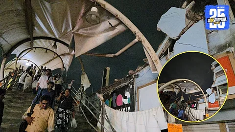 Dombivli Skywalk damaged during demolition
