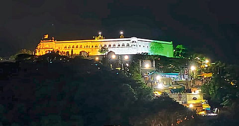 जेजुरी खंडोबा गड स्वातंत्र्यदिन छायाचित्र
