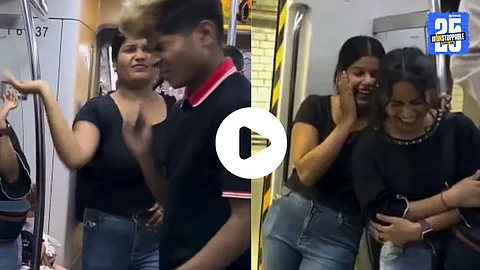 Viral Video : तरुणीने विनाकारण मारली थप्पड, तरुणाने 'असा' घेतला बदला; व्हिडिओ पाहून हसू आवरणार नाही