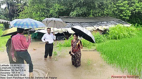 कासा येथे मुसळधार पावसाचे थैमान