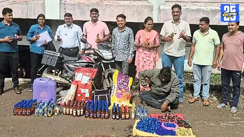 Shirasgaon Man Held for Selling Spurious Foreign Liquor