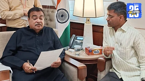 Nilesh Lanke meets Nitin Gadkari