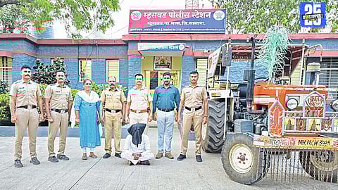 Mhaswad police recover stolen tractor in just 5 hours; suspect held from Divad village