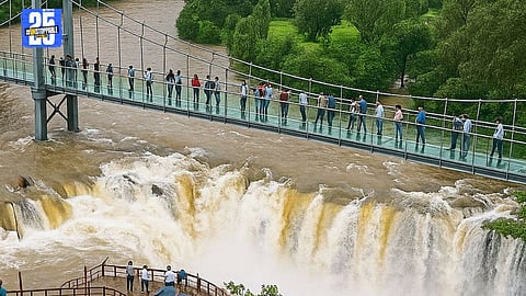Proposed glass bridge project at Randha Waterfall on Pravara River, Akole taluka.