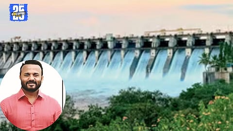 Guardian Minister Jaykumar Gore addressing media on Ujani Dam water report demand and possible BJP entries of senior leaders.