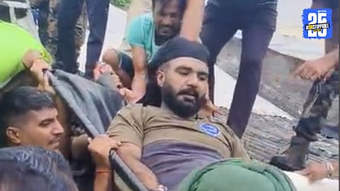 Indian Army parachute crashes on a house during training exercise in Deolali Camp, Nashik; soldier injured and house severely damaged.