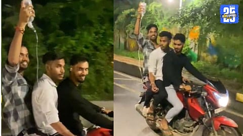 Viral Gwalior Video Patient on Saline Taken for Ride Friends Spark Debate Online