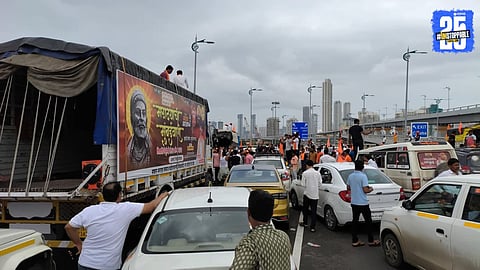 manoj jarange strike traffic jam