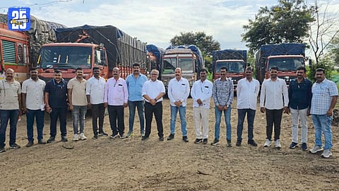 LCB team in Rahuri seizes 200 tons of supari and tobacco worth ₹8.5 crore.