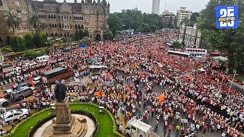 Maratha Reservation: मराठा आंदोलक पोहोचले मंत्रालयात, सीएसएमटी स्थानकात गदारोळ; मुंबईत जिकडे-तिकडे भगवं वादळ