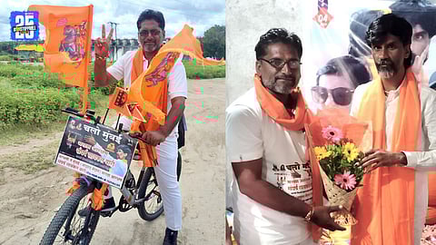 Sandeep Gawhane-Patil’s 720 km Cycle Yatra for Maratha Reservation